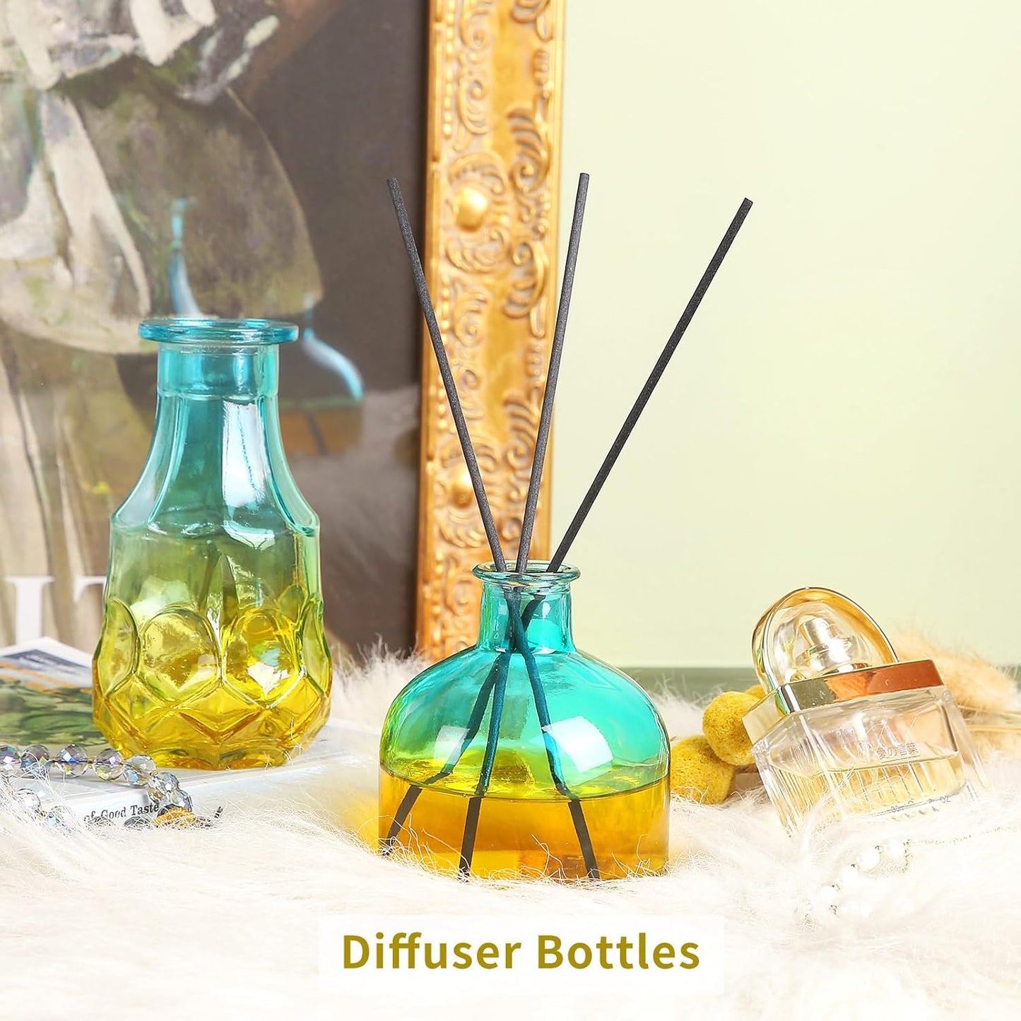 Glass Bud Vases in Bulk Set of 30 Pcs,Small Glass Vases for Flowers as Wedding Centerpieces for Tables,Clear Flower Vases Suitble for Wedding Decorations,Home Decor (Yellow Green, 30 pcs)