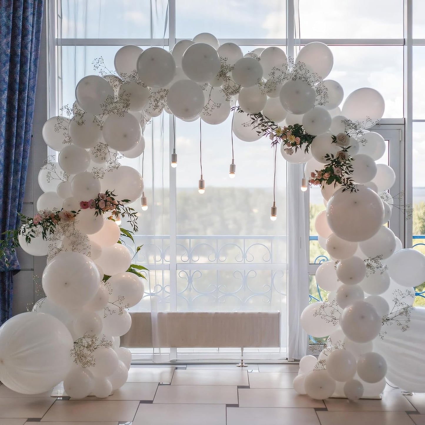 125 pcs White Balloons 5 Inch, Small Balloon Garland Arch Kit for Birthday Party Decorations Anniversary Wedding Baby Shower Party Decor