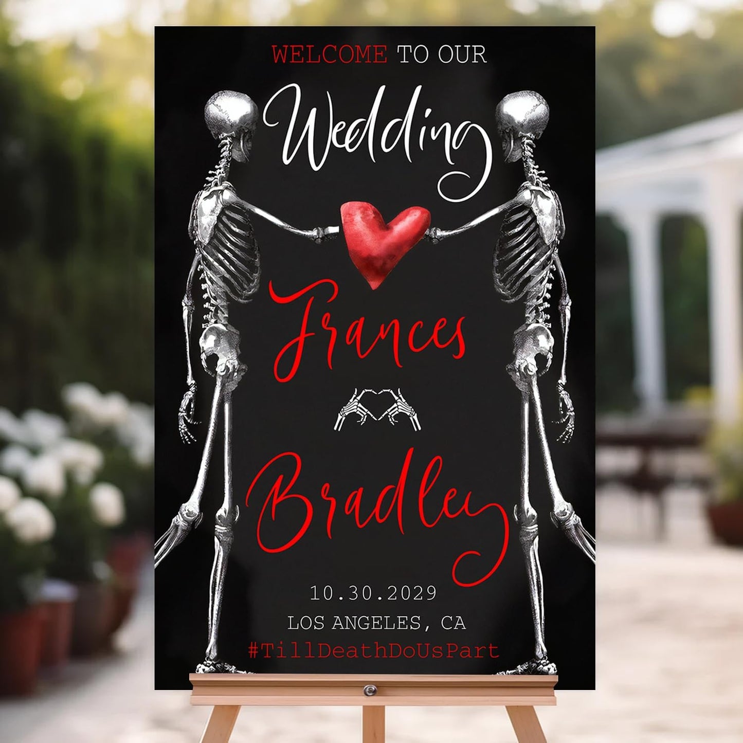 Welcome To Our Wedding Sign, Gothic Wedding Welcome Sign, Dark Romantic Goth Wedding Sign, Wedding Sign Halloween Wedding, Black Wedding Gothic Welcome Sign, Halloween Wedding Welcome Sign