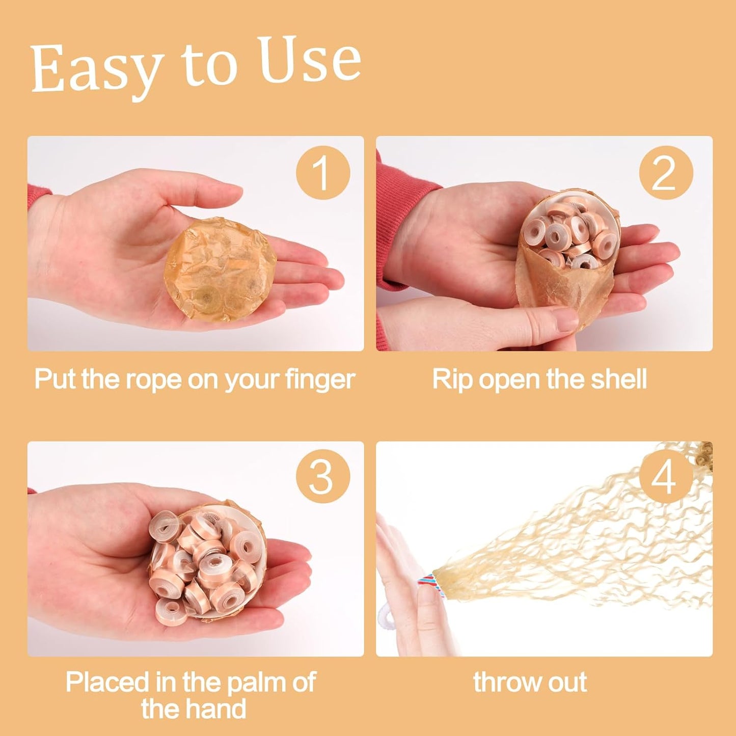 Confetti Poppers, 20Pack Plastic No Mess Streamers, Party Poppers for Birthday,Wedding,Celebrations,Graduation Party (Gold, 20 Pack)