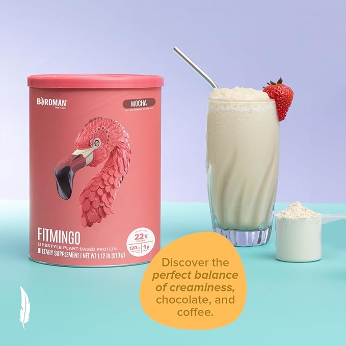 Fitmingo Vegan Protein Powder with Inositol, Collagen Boosters, Hyaluronic Acid and Vitamins | Low Carb, Dairy Free, Low Calorie | 23g Plant Based Blueberry Protein Powder with Myo-Inositol