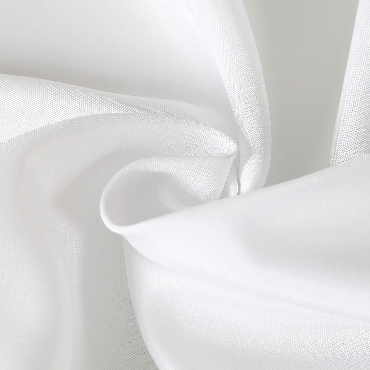 Cupuamon Square Tablecloth 52x52 inch Washable Polyester Fabric Table Cloth for Wedding Party Dining Banquet Decoration（52x52,White）