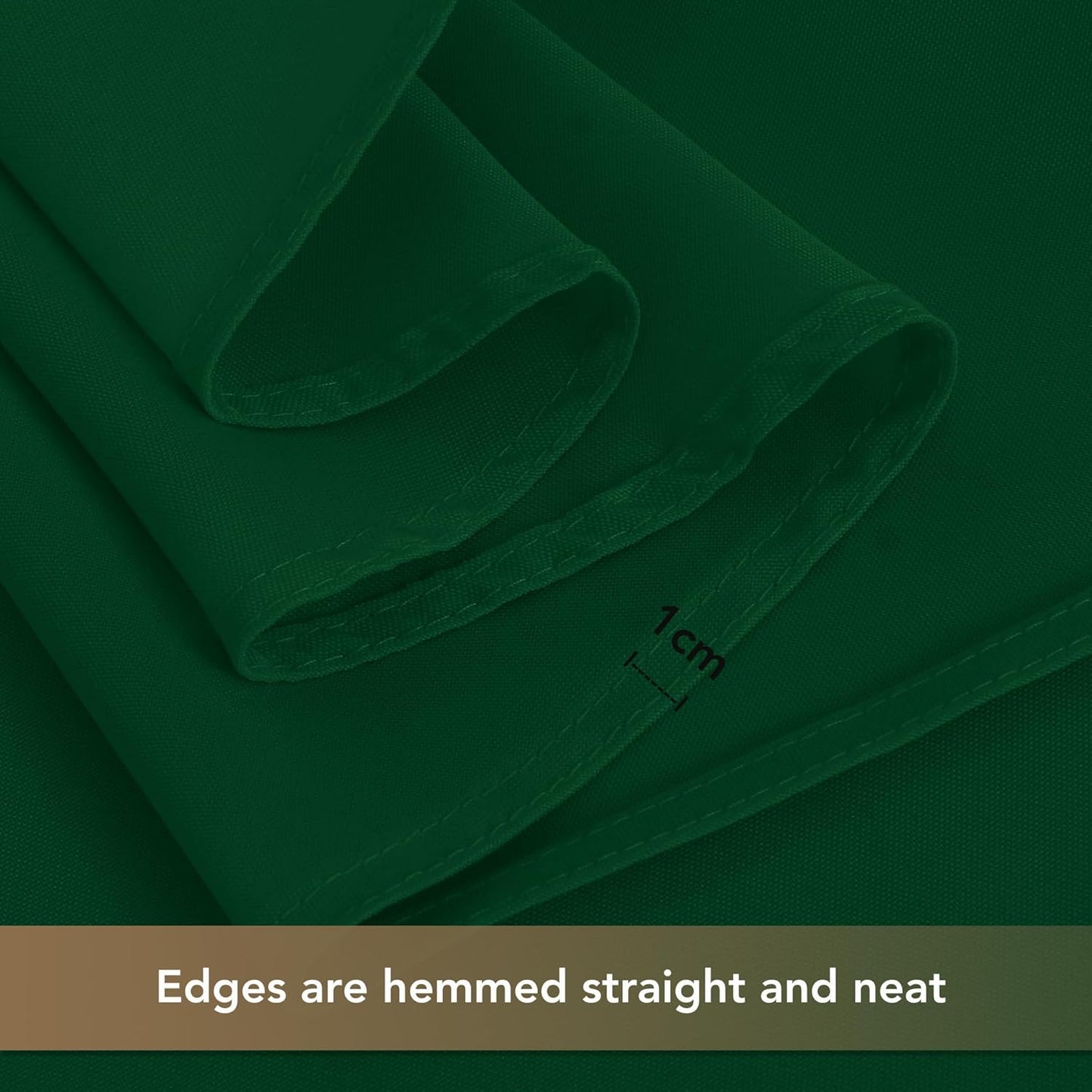 sancua Square Tablecloths 54x54 Inch Hunter Green - Fabric Table Cloth for Square or Round Tables, Washable Polyester Table Cover for Christmas Dinner, Holiday Party, Decorative Display Tables