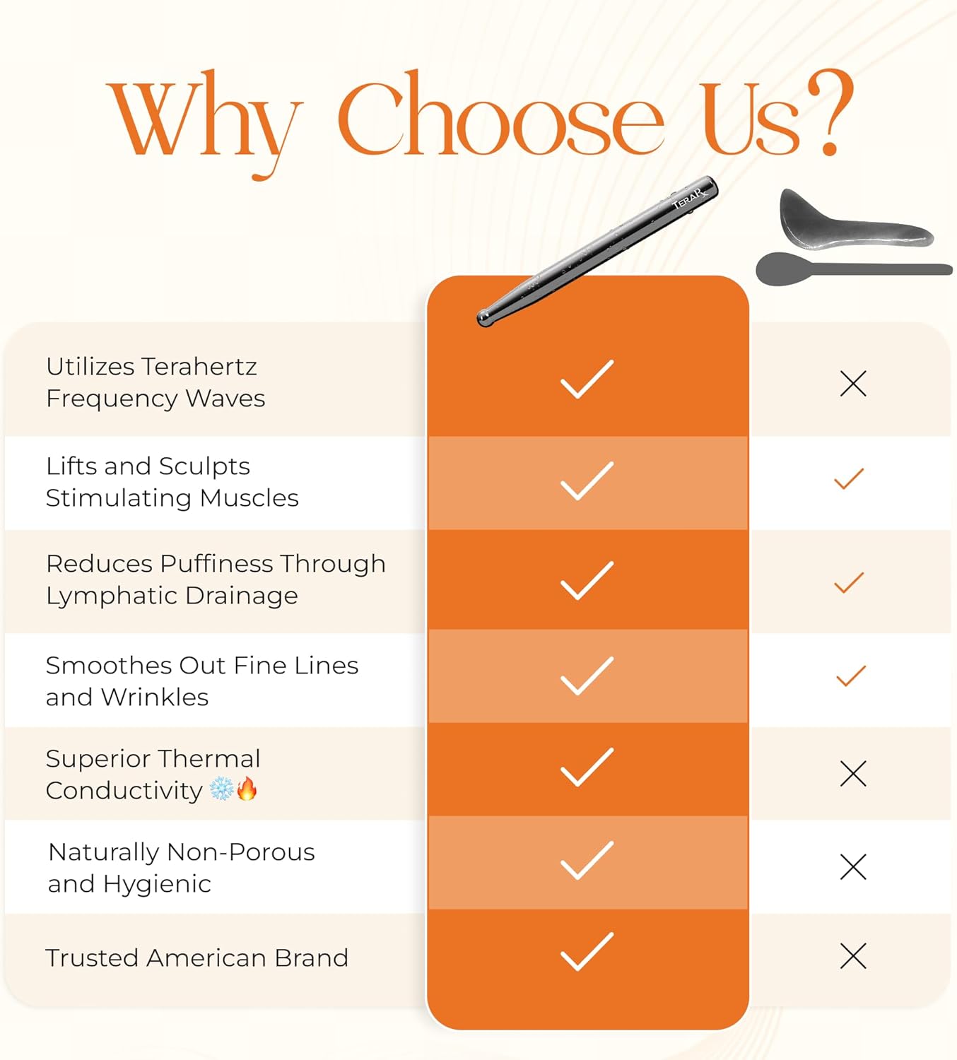 TeraRX® Terahertz Acupuncture Pen for Face – Authentic Terahertz Stone Pressure Point & Deep Tissue Massage Tool - Premium Acupressure Pen & Reflexology Tools for Beauty & Self-Care Rituals