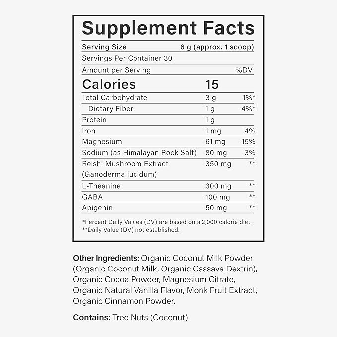 Beam Dream Sleep Powder, Sleep Supplement, Sleep Aids for Adults, Melatonin Free, Contains Magnesium, L Theanine, Apigenin, Natural Sleep Aid, Vegan, Non GMO, Dairy Free, 3rd Party Tested, 30 Servings