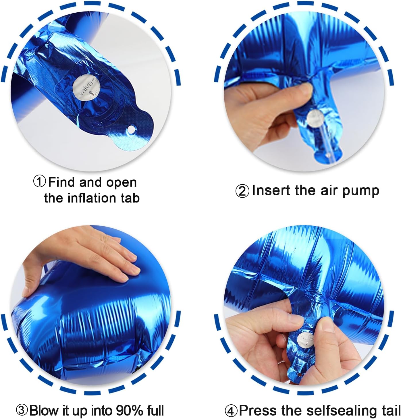 Jumbo Mylar Navy Blue 24 Number Balloon 40 Inch, Big Number 24 Balloons Birthday Decorations, 24 Year Old Birthday Party, Large Size Digit Numbers Balloon Supplies