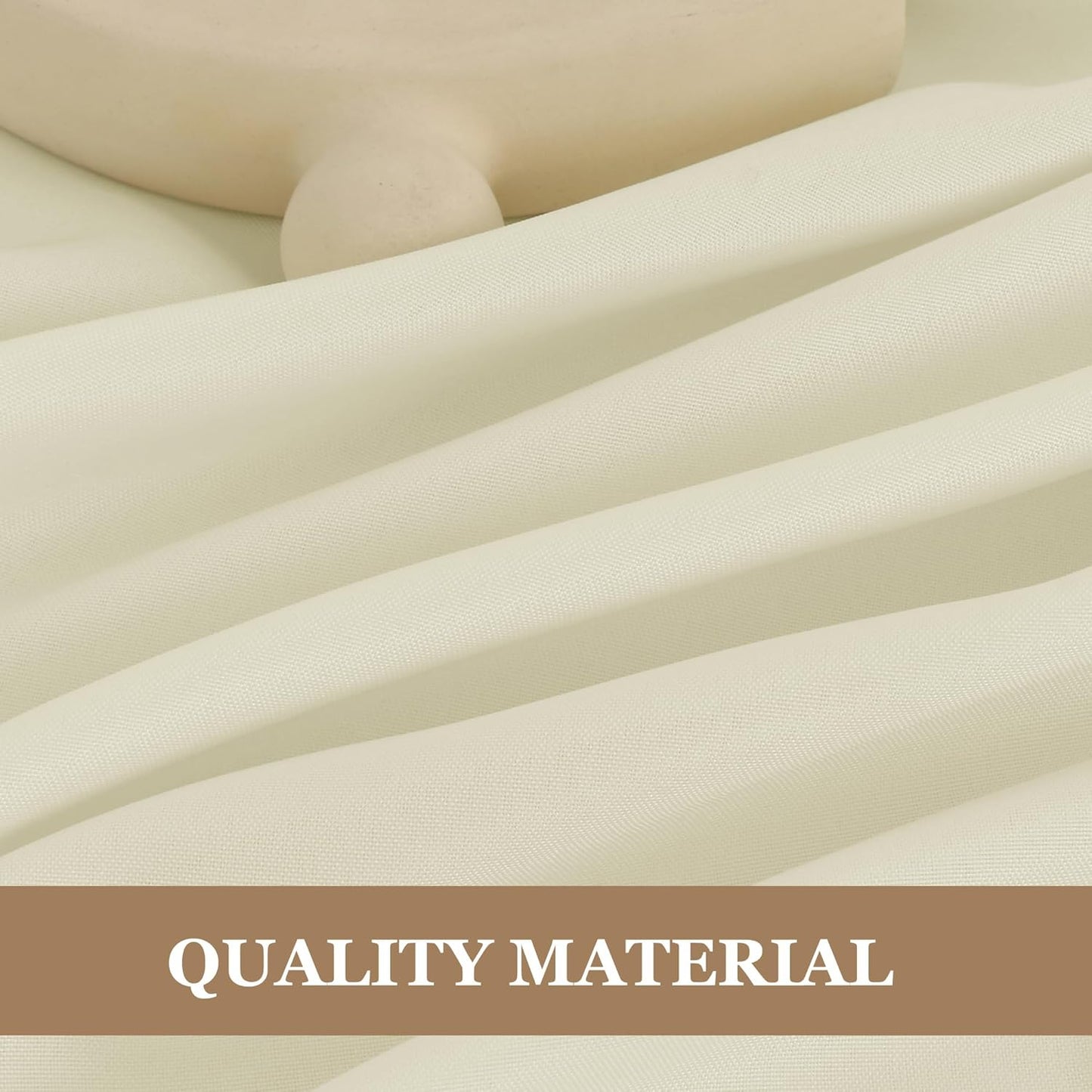 Fitable Ivory Rectangle Tablecloths for 6 Foot Tables, 6 Pack - 70 x 108 Inches - Stain Resistant and Washable Table Clothes, Polyester Fabric Table Covers for Wedding, Party, Banquet, Buffect