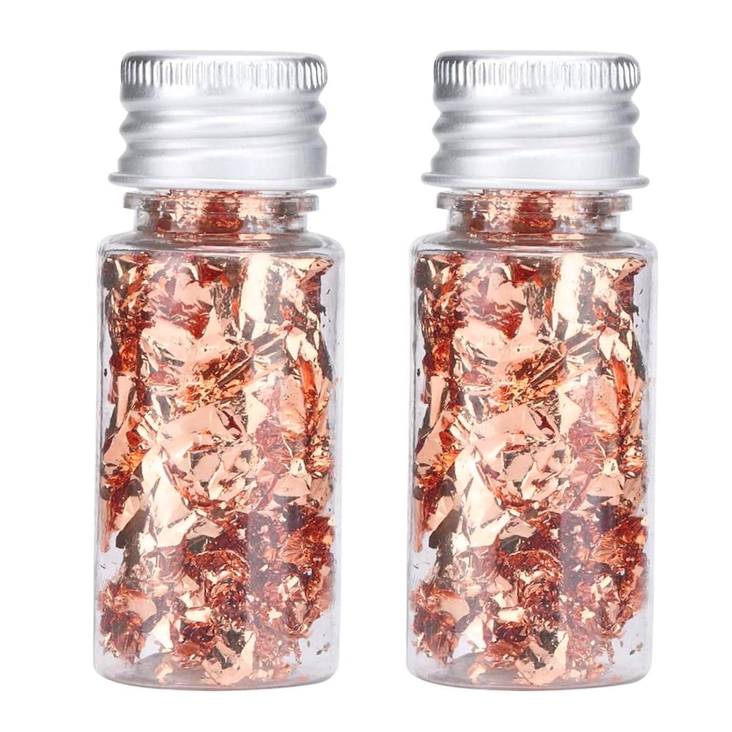 Edible Gold Leaf, Gold Leaf Cake Decoration Gold Flakes Food Gold Foil Decoration Baking Gold Foil Decor Chocolates Decor Gold Leaf Sheets for Cooking Dessert Decoration Crafts Makeup (Rose Gold)