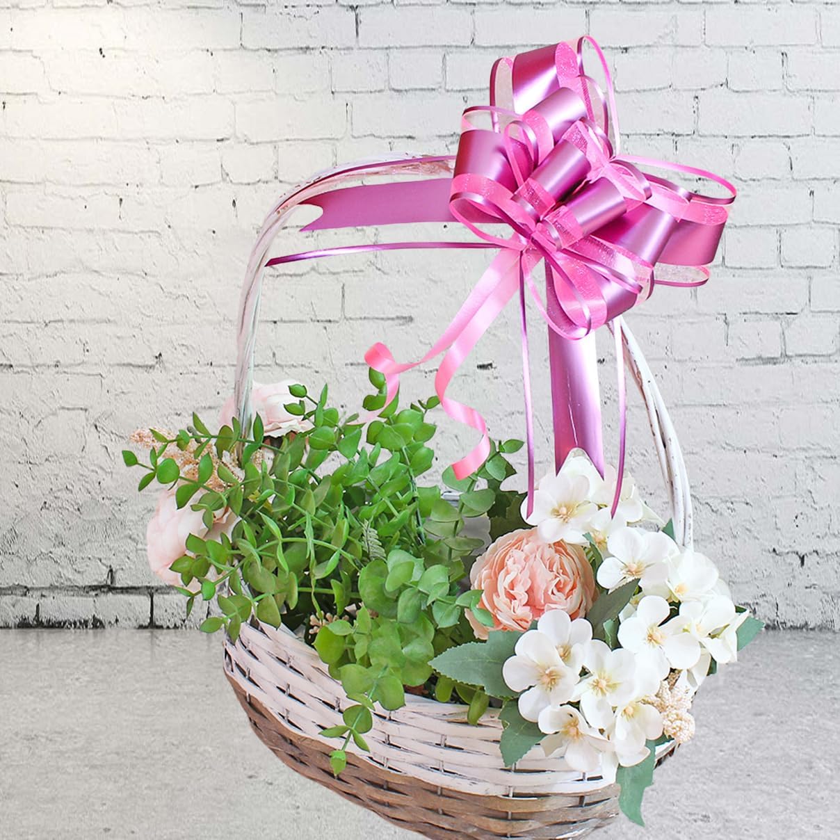 WEWILUCK Gift Bows for Presents, Hot Pink Bows for Gift Wrapping, Gift Bows with Ribbon for Weddings, Bridal Showers, and Anniversary Decoration(6 inches, 15PCS)