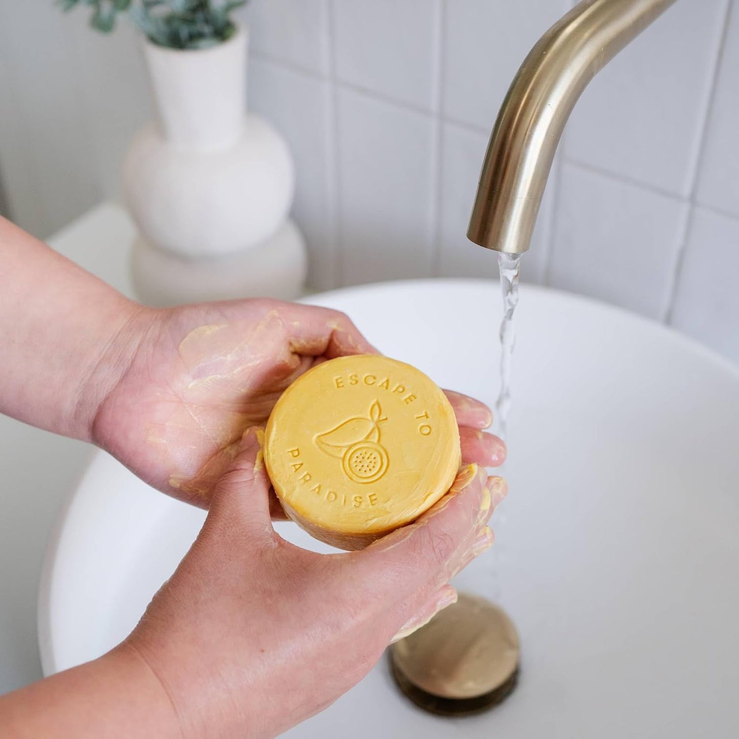 ANIHANA Feel-Good Soap 3 Pack with Coconut Oil and Shea Butter, Gentle Cleansing, Paraben Free, Cruelty Free, Refreshing Mango Passion Scent, 4.2 oz each