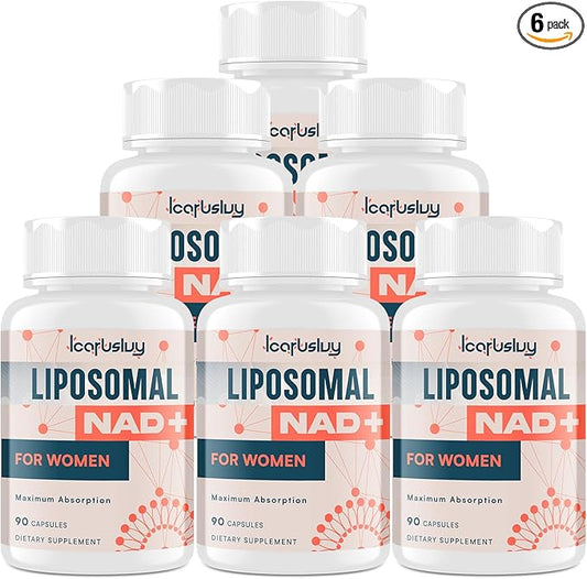2000MG NAD+ Supplement for Women, with Ashwagandha, Maca, Black Cohosh & Ginkgo Biloba, NMN Alternative, Max Absorption - Liposomal NAD+, Menopause, Focus, Energy, Aging Combat, 540 Capsules