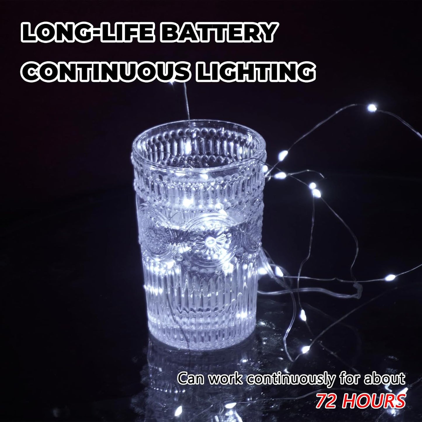 HXWEIYE 6 Pack White Fairy Lights Battery Operated with Remote & Timer, 7ft 20LED Mini String Lights Mason Jar Lights, Waterproof Firefly Starry Lights for DIY Wedding Bedroom Patio Christmas