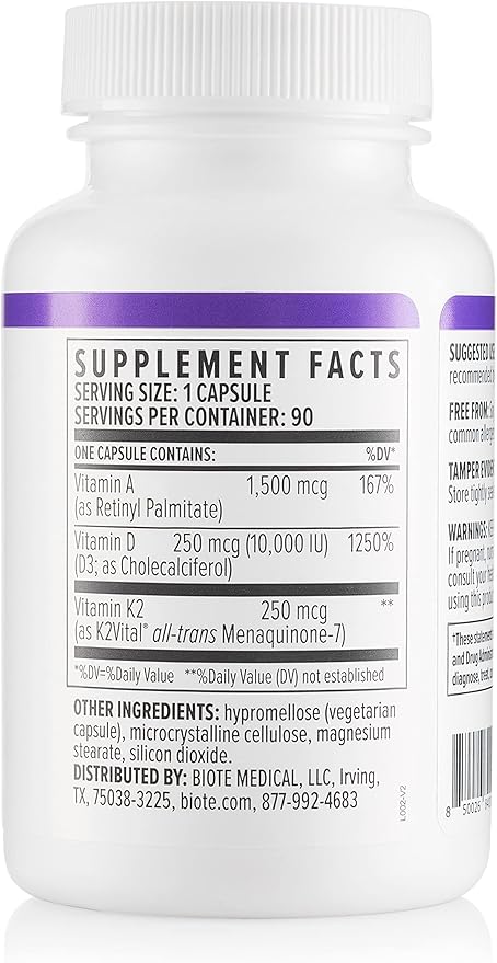 Biote Nutraceuticals - ADK 10 - Immunity + Cardiovascular (90 Capsules)