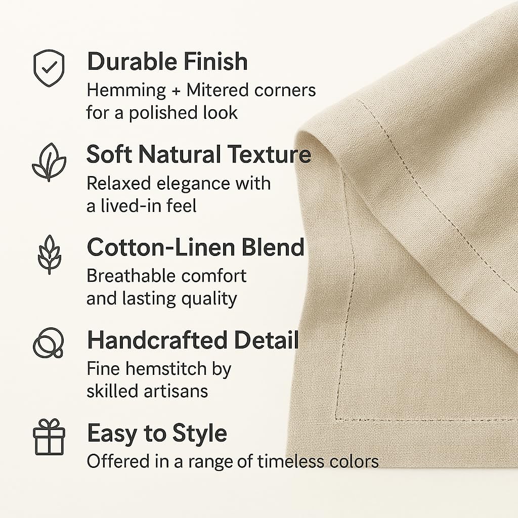 Cotton Linen Black Table Runner 72 Inches Long – Summer Dining Table Runner 14 x 72 Inch – Washable Fabric Farmhouse Table Runner for Wedding Decoration, Gift – Eva