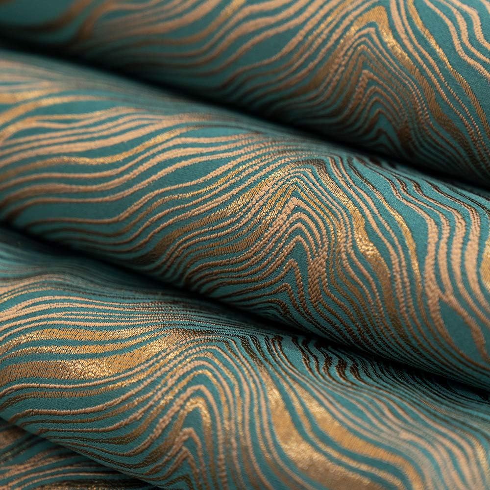 Avigers 12 x 90 Inch Decorative Luxury Abstract Striped Green Teal Table Runners with Tassels for Home Living Room Bedroom Art Decor Wedding