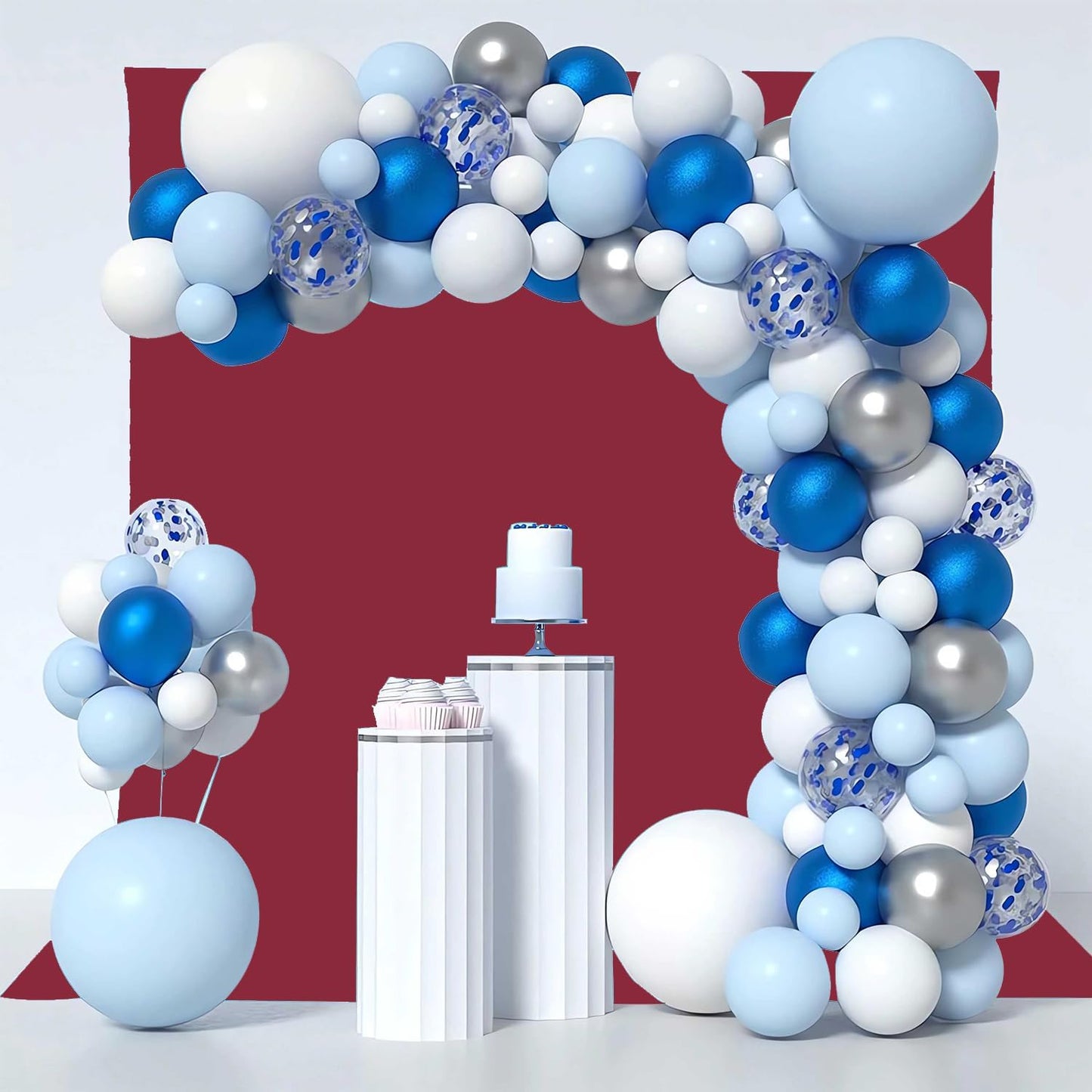 Wine Red Photography Backdrop for Photoshoot, Photo Backdrop Curtain, Perfect Wine Red Backdrops for Party Portrait Photoshoots Video Studio 10FTx10FT