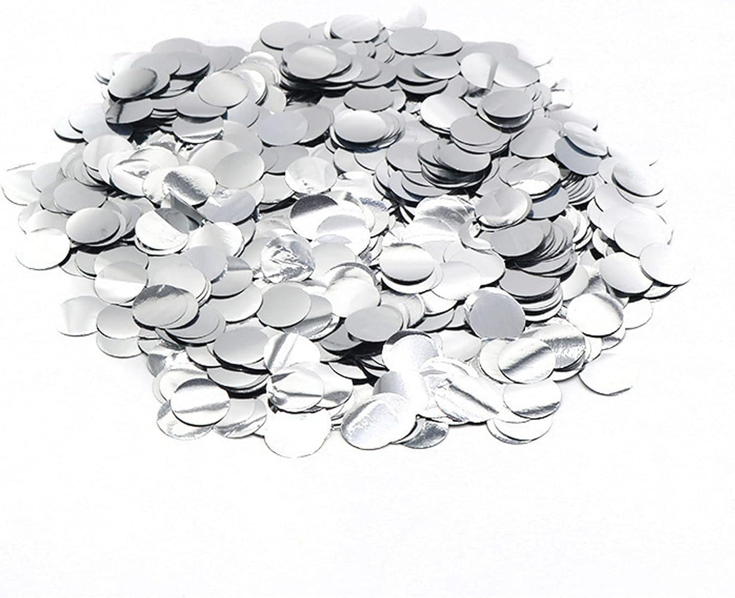Silver Foil Confetti,Round Dots Glitter Table Confetti,Sparkling for Party Decorations(1.76 OZ)