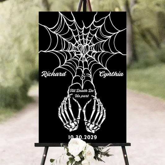 Halloween Wedding Welcome Sign, Gothic Welcome Sign Black Burgundy Wedding Sign, Wedding Sign Halloween Wedding, Gothic Wedding, Wedding Welcome Signs For Ceremony, Wedding Sign