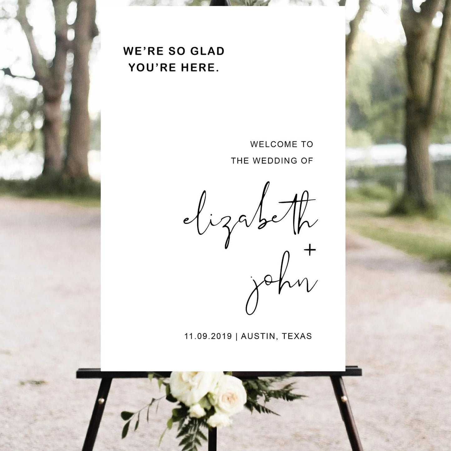 Minimalist Wedding Welcome Sign, Modern Wedding Welcome Sign, Welcome Sign Wedding, Wedding Sign