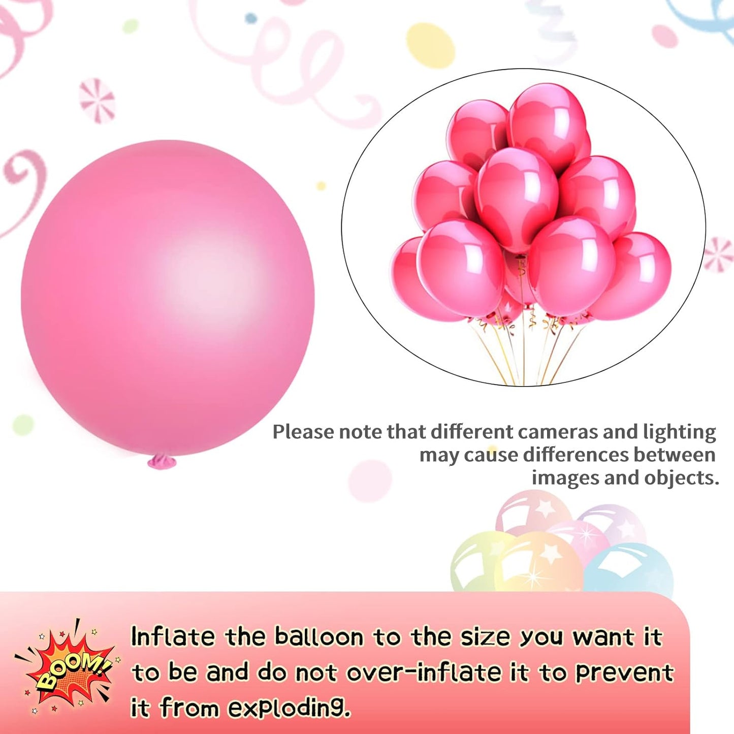 KAWKALSH Pink Balloon Arch Kit 111Pcs 18 12 5 Inch Latex Party Balloons Garland for Birthday Baby Shower Wedding Engagement Anniversary Christmas Party Decorations