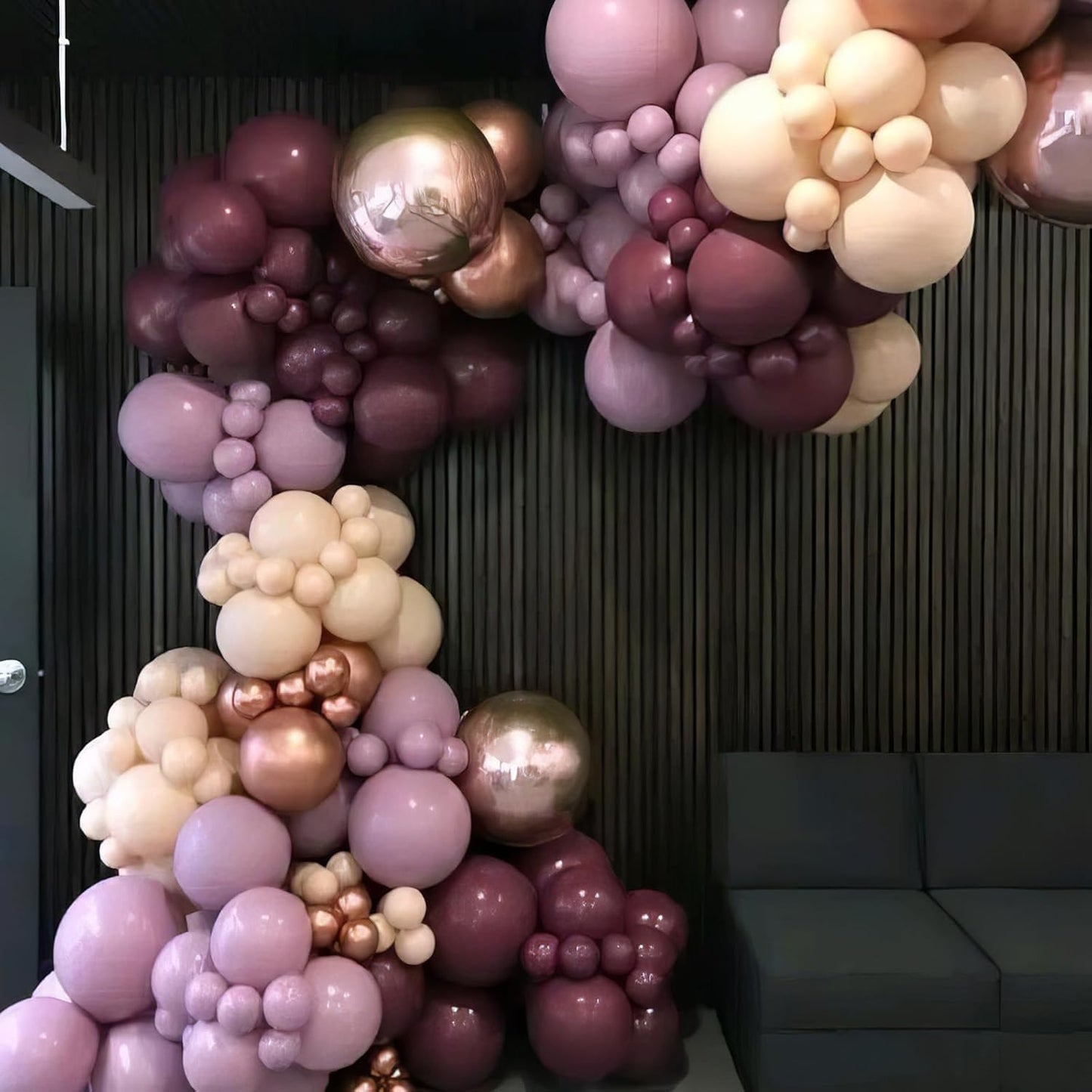 Burgundy Balloons, Rose Champagne Gold Balloons Burgundy Rose Pearl Balloon Wine Red Metallic Gold Balloon for Wedding Bridal Shower Birthday Party Celebration Baby Shower Anniversary Decorations
