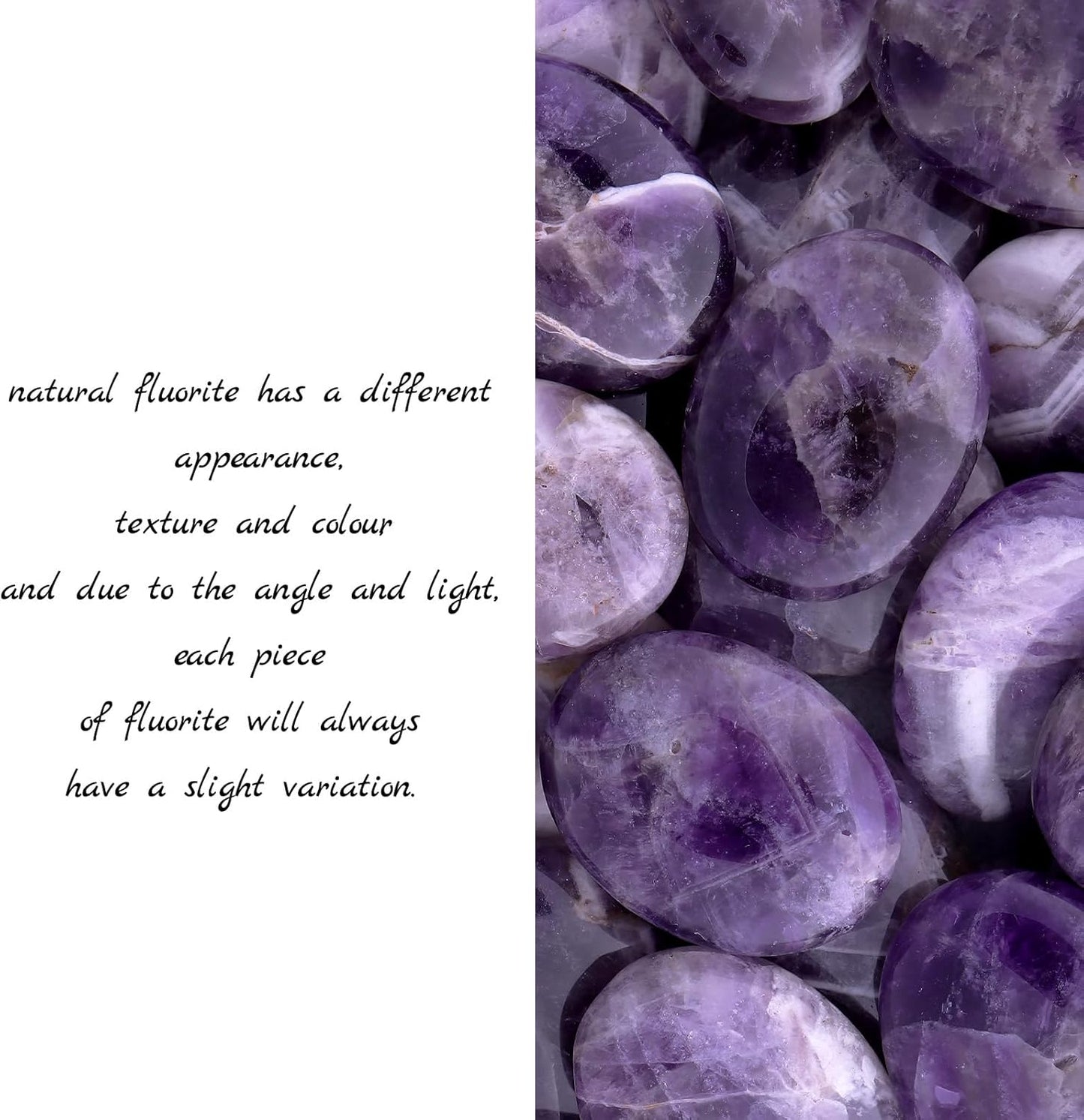 1.8” Amethyst Chakra Crystals, Thumb Worry Stones for Anxiety, Adult Sensory Items for Woman or Man, Anxiety Relief Items Fidget for Sensory Stones