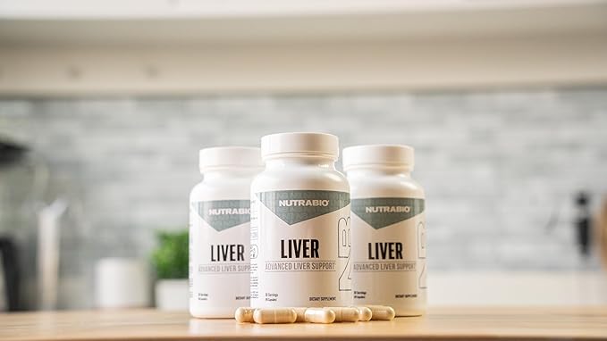 NutraBio Liver Supplement- Advanced Liver Support with Antioxidants, Milk Thistle Liver Detox, Glutathione, Tudca- Promotes Liver Cleanse Detox and Repair- 90 Capsules