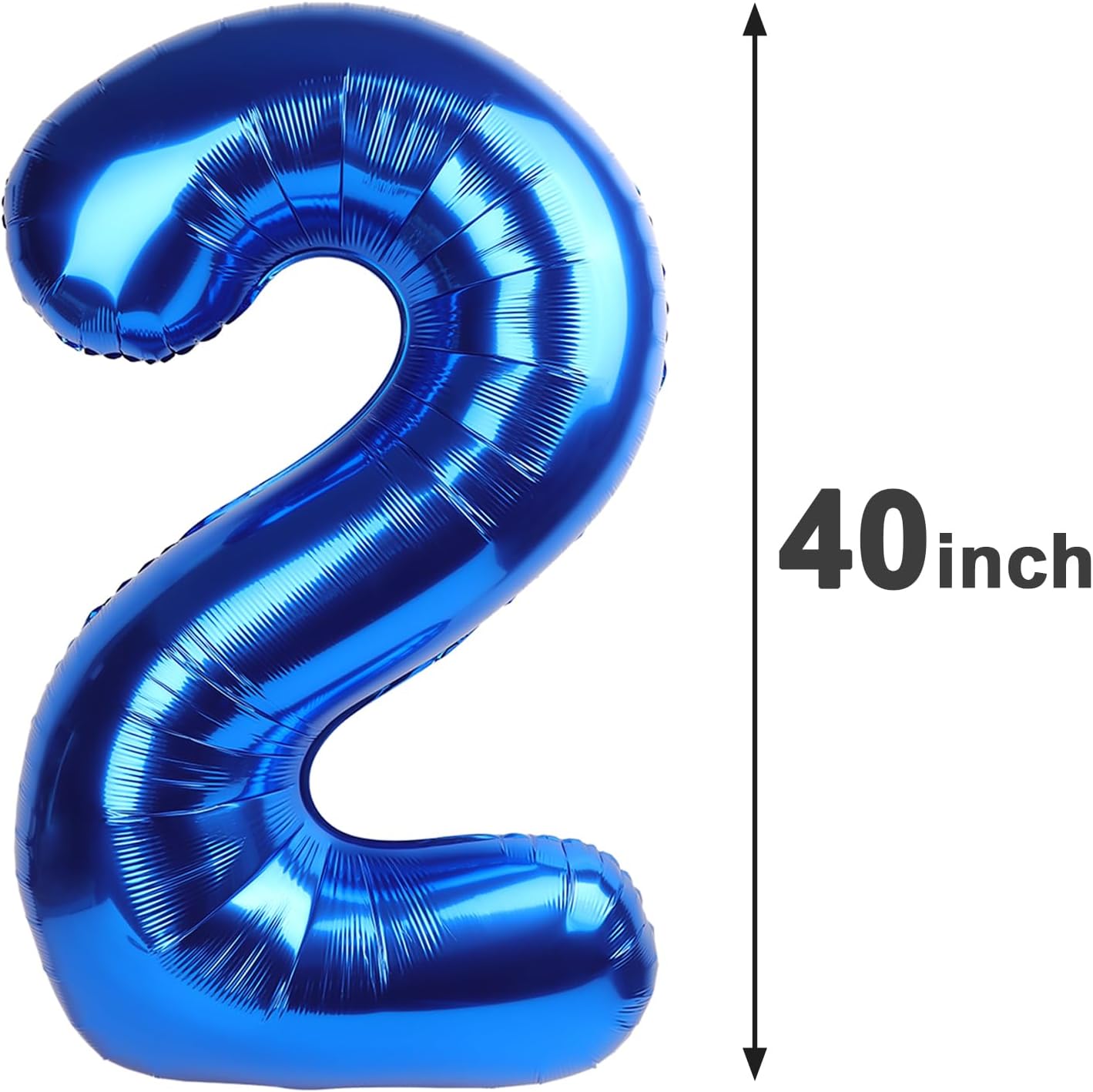 Navy Blue Jumbo Number 21 Balloon 40 Inch, Boy Girl 21 Birthday Supplies, Foil Helium 21 Birthday Giant Balloon, Mylar Blue Number Balloons Anniversary Decorations