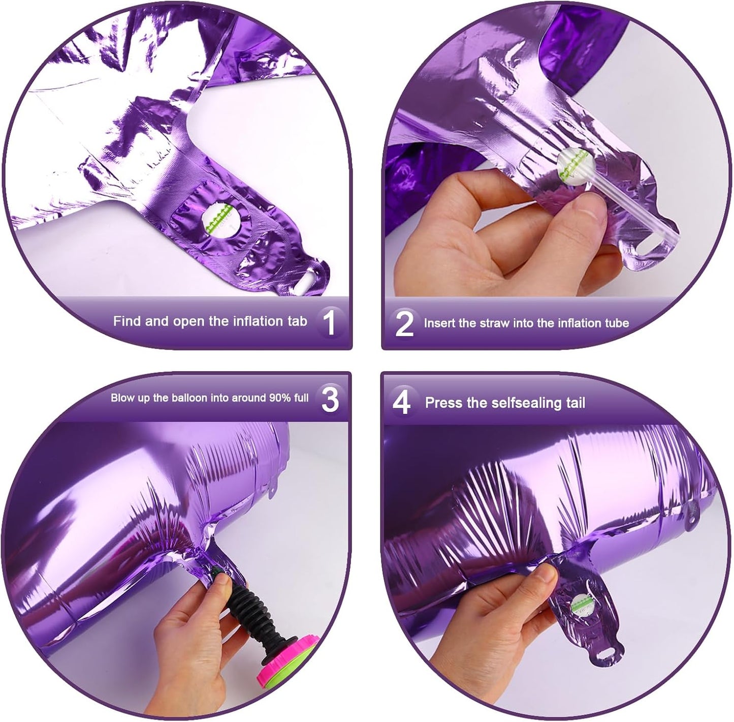 Purple 40 Inch 0 Number Balloons, 0 Decorations for 10 20 30 40 50 60 70 80 90 100Birthday, Foil Giant Birthday Graduations Anniversary Party Balloons