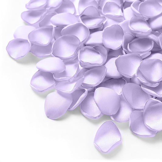 Ling's Moment 200pcs Rose Petals, Silk Flower Petals for Wedding/Aisle/Flower Girl Baskets/Table Centerpiece Décor,etc.Purple