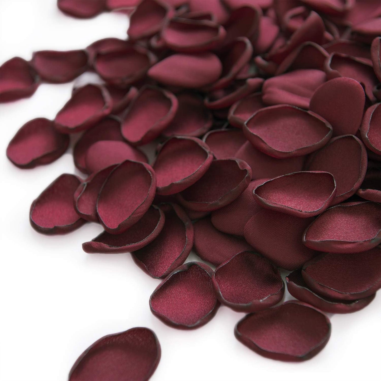 Ling's Moment 200pcs Rose Petals, Silk Flower Petals for Wedding/Aisle/Flower Girl Baskets/Table Centerpiece Décor,etc.Red Burgundy