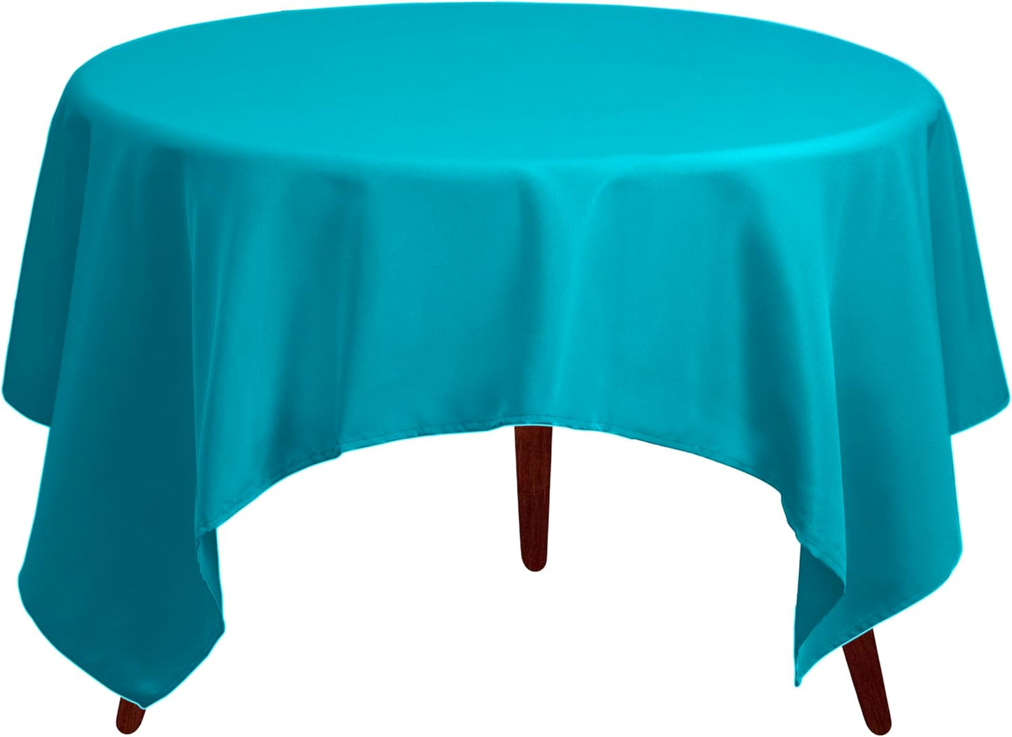 Gee Di Moda Square Tablecloth - 70 x 70 Inch Caribbean Table Cloth for Medium Square or Round Tables - Heavy Duty Washable Fabric - for Buffet Table, Holiday Party, Dinner, Wedding & Baby Shower