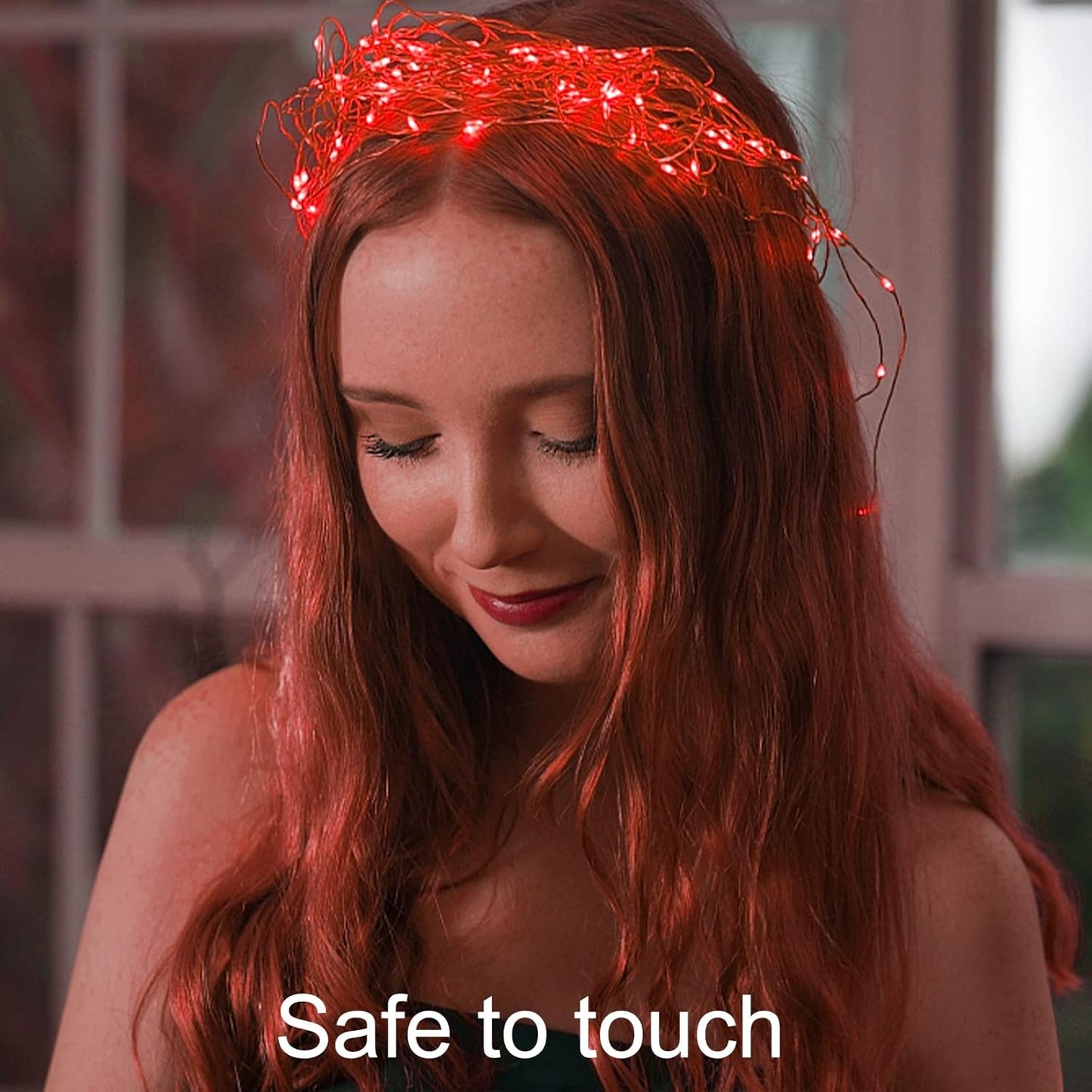 16 Pack 30 Led Fairy Lights Battery Operated String 10 Feet Waterproof Twinkle Mason Jar Silver Wire Firefly for Christmas Red