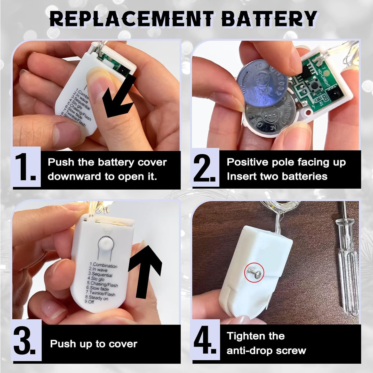 HXWEIYE 6 Pack White Fairy Lights Battery Operated with Remote & Timer, 7ft 20LED Mini String Lights Mason Jar Lights, Waterproof Firefly Starry Lights for DIY Wedding Bedroom Patio Christmas