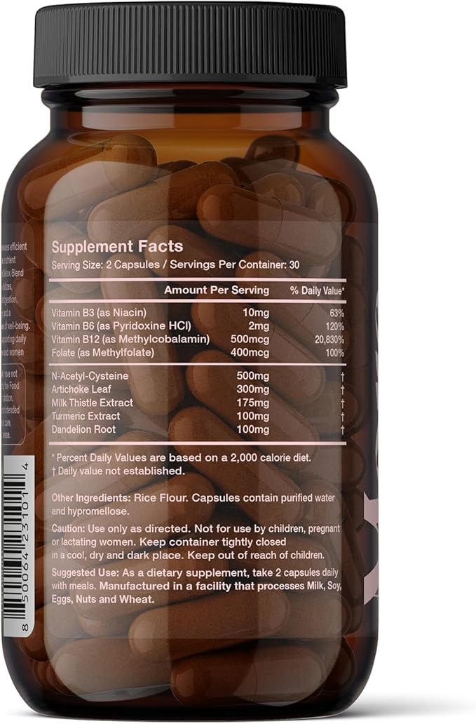 More. Longevity & Wellbeing Liver Detox Blend – Potent Extract-Based Formula with antioxidants and Amino acids for Liver and Digestive Support. Third-Party Tested. Made in The USA. 60 Capsules.