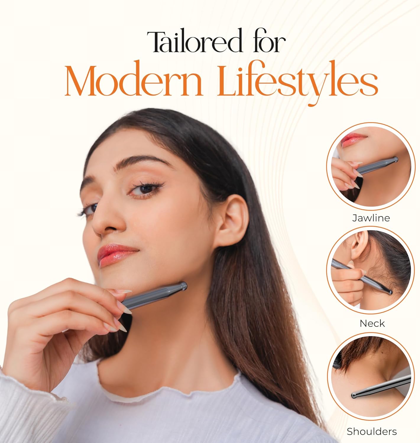 TeraRX® Terahertz Acupuncture Pen for Face – Authentic Terahertz Stone Pressure Point & Deep Tissue Massage Tool - Premium Acupressure Pen & Reflexology Tools for Beauty & Self-Care Rituals