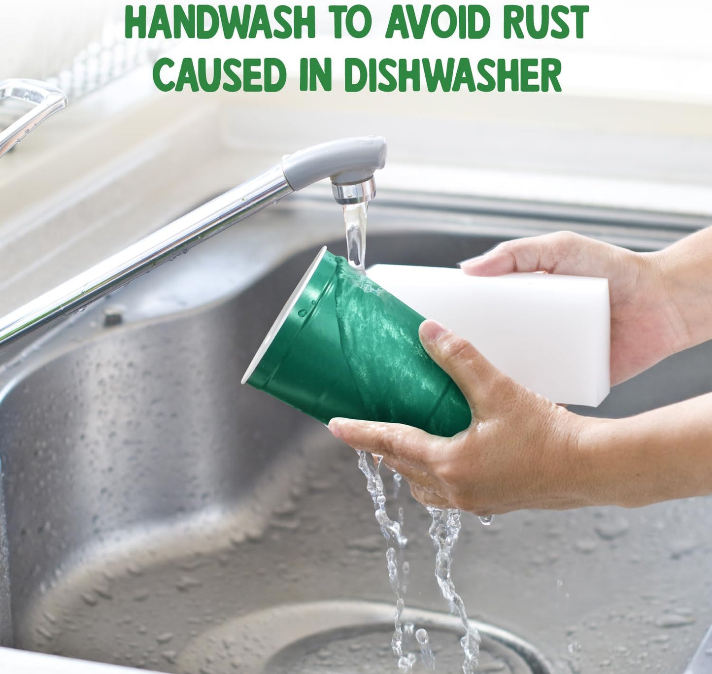 16 oz. Party Cups 'Let's Celebrate Let's Party' Design for Cold Drinks, Durable, Disposable, Recyclable, Made in USA, Gray, 12 Count