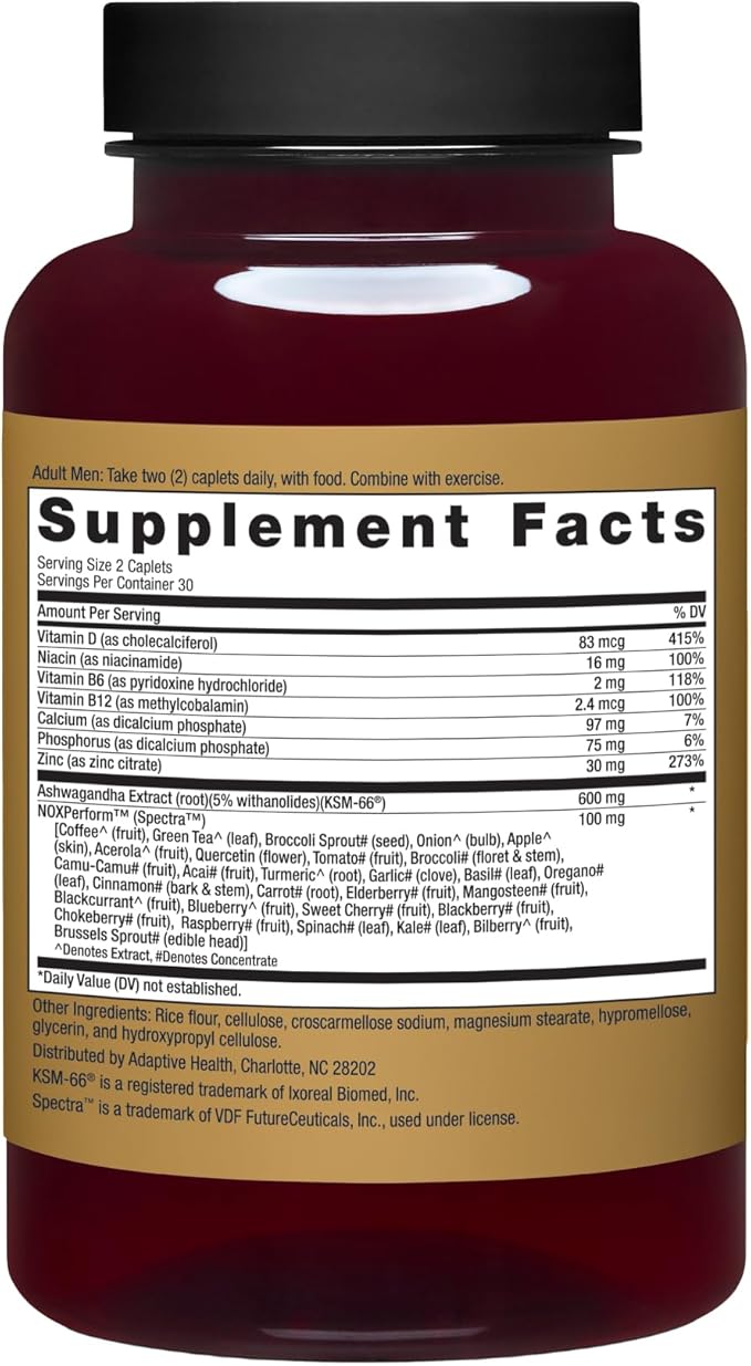 Ageless Male Max Total Testosterone Booster Supplement for Men, 120 Caplets