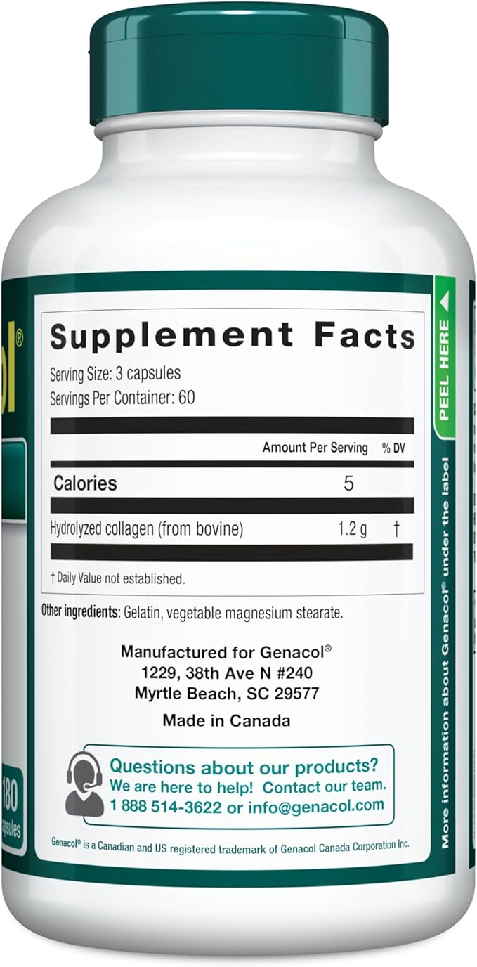 Genacol Original – Collagen Supplement with Ultra-Hydrolyzed Peptides for Joint Health Support, Value Duo-Pack, 360 Capsules (120-Day Supply)