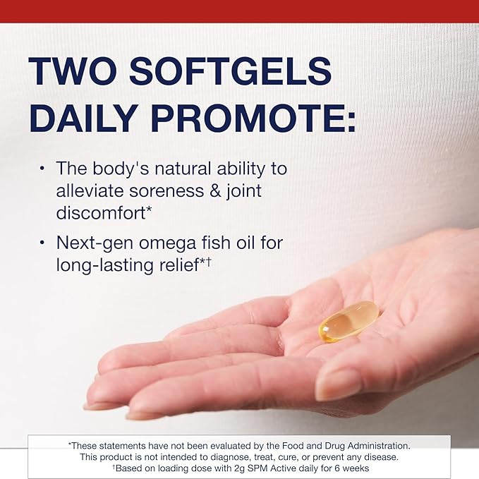 Metagenics SPM Active - Specialized Pro Resolving Mediators for Joint Comfort, Tissue Health & Minor Discomfort Relief* - Non-GMO - Gluten Free - 60 Softgels