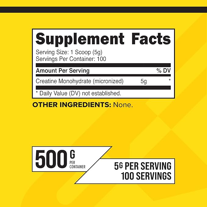 Primaforce Micronized Creatine Monohydrate Powder 500 Grams (1.1 Pounds)