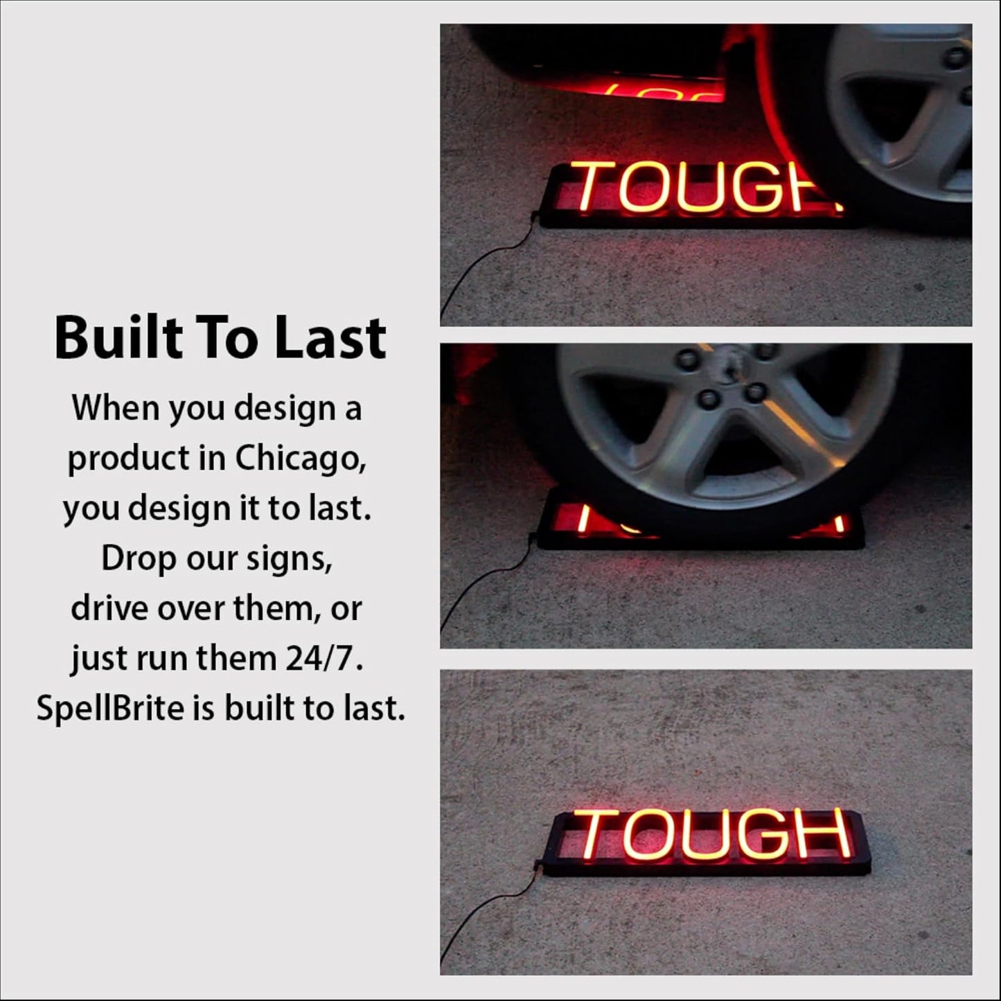 SpellBrite BEER ON TAP Sign | Beer-Related Sign with Neon Look, Blue LED Light Source | 38.7" x 6.3"