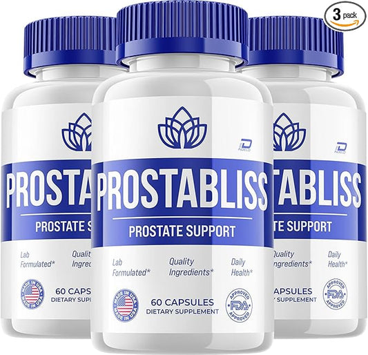 Prostabliss Supplement for Men – Prosta Bliss Pills Advanced Formula Supplements for Men Health Supplement, Reviews (3 Pack - 180 Capsules)