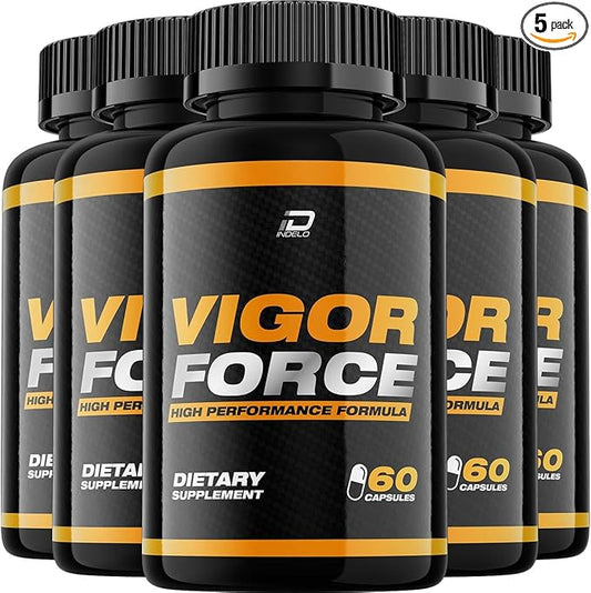 Vigor Force for Men Capsules, Vigor Force Pills, Vigor Force Advanced Formula, Vigor Force Dietary Supplement, Vigor Force All Natural Support Formula Reviews (5 Pack – 300 Capsules)
