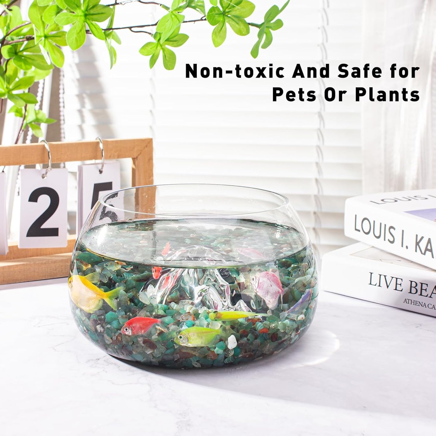 0.5 Lb/230g Green Agate Aquarium Gravel Rocks Crushed Stone Crystal Chips Bulk, Natural Crystal Quartz Stone Pebbles Irregular for Aquarium, Vase Fillers, Succulent Plants Decor - 5-7mm