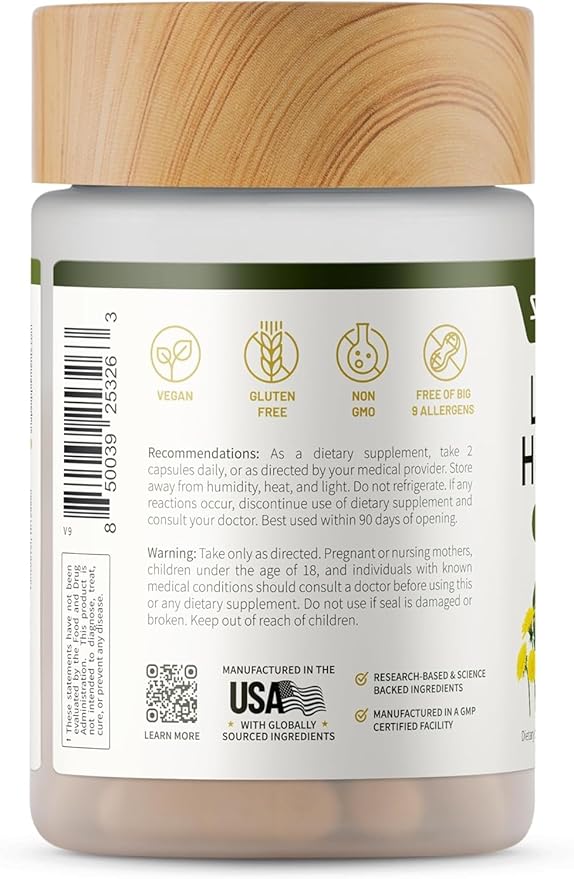 Snap Supplements Liver & Detox Support Supplement with Milk Thistle and Dandelion Leaf Extract, Vitamins, Herbs and Antioxidants Supplement for Liver Support and Digestive Health, 60 Capsules