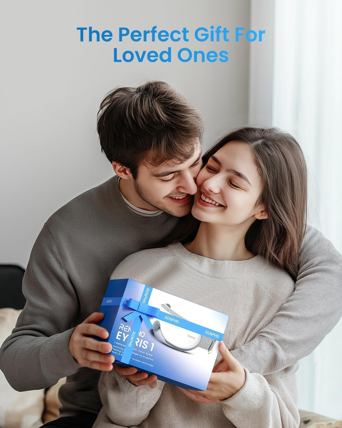 RENPHO Eyeris 1 Eye Massager with Heat, Eye Mask for Migraine, Smart Sleep Mask for Dry Eyes Relax, Reduce Strain Massage Equipment for Mom Dad Women Men Her Him