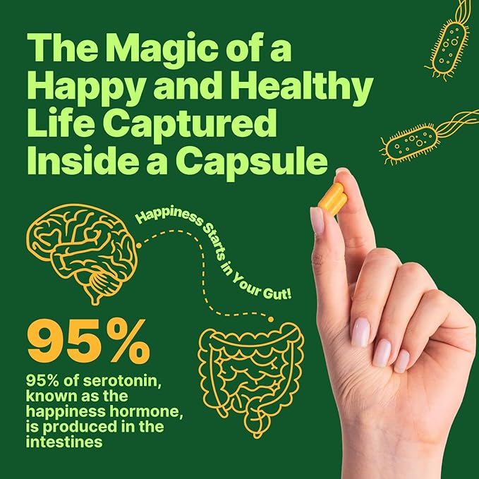 Akkermansia Muciniphila + Probiotic, Postbiotic & Inulin - Gut Health Supplement for Digestion, Immune Support - 10 Billion CFU, Vegan & Gluten-Free
