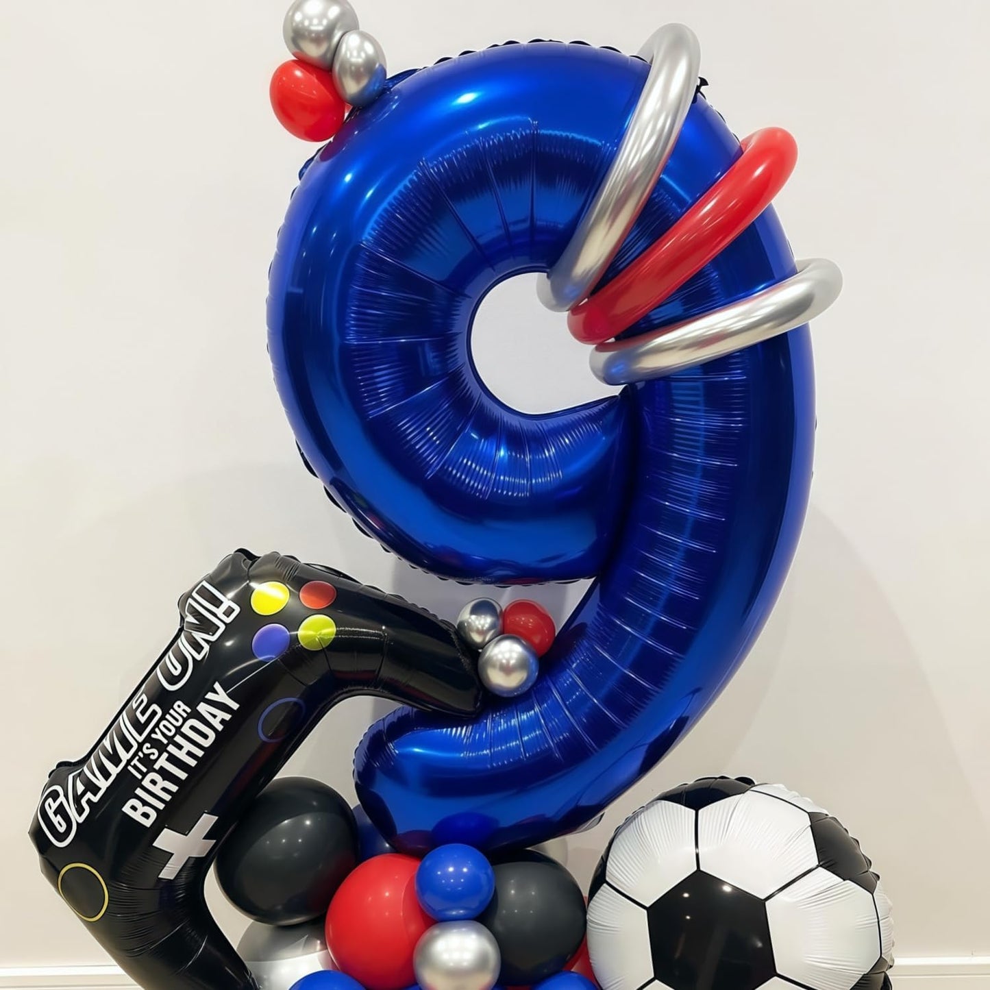 Navy Blue 7 Balloon Number,40 Inch Number 7 Balloon Big Dark Blue 7 Foil Mylar Helium Balloon for Birthday Party Decorations