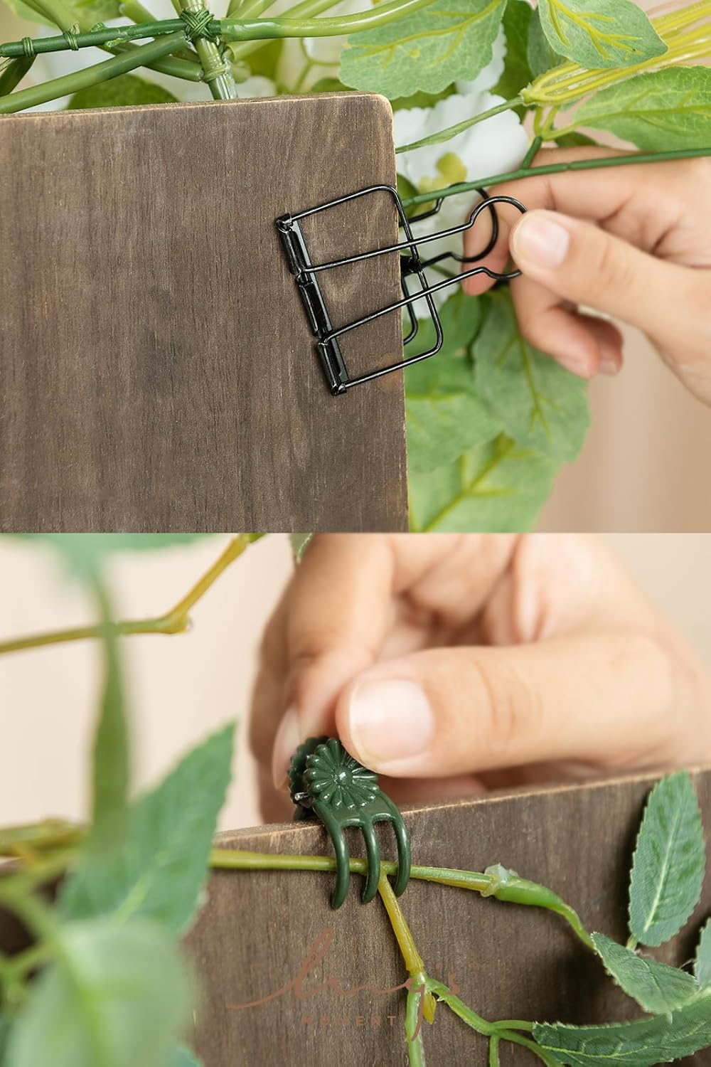 Ling's moment 2pcs Wedding Flowers Garland Artificial Floral Swag Arch Decorations Greenery Arrangements Dusty Rose Cream Ceremony Reception Garden Easel Wall Entryway Outdoor Board(NOT Include Sign)